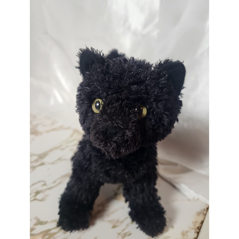 Vintage Douglas Black Cat Plush Stuffed Animal Arched Back 7" Cuddle Toys Rare
